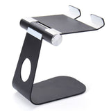 Aluminum Adjustable Phone Tablet Holder Stand (Black)