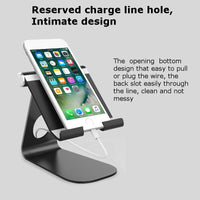 Aluminum Adjustable Phone Tablet Holder Stand (Black)
