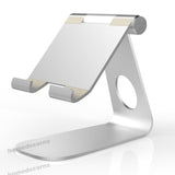 Aluminum Adjustable Phone Tablet Holder Stand (Silver)