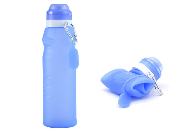 Collapsible Water Bottle (600mL)(Blue)