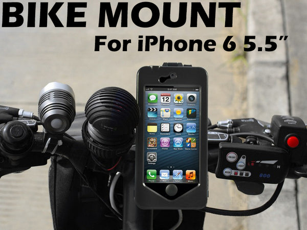 Waterproof Bike Mount Holder Case cover For iPhone 6 Plus 5.5"