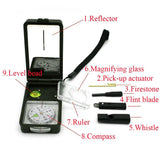 10 in 1 Multifunction Compass Survival Kit