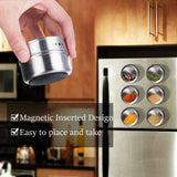 Spice Jars Magnetic Kitchen Storage Organiser