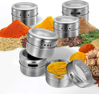 Spice Jars Magnetic Kitchen Storage Organiser