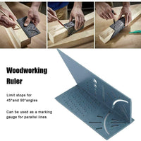 Angle Ruler 3D Mitre Angle Measuring Square Woodworking Tools