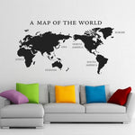 Wall Decal - A Map Of The World