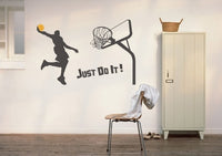 Wall Decal - A Slam Dunk Basketball Sports