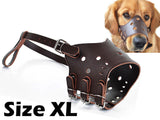 Adjustable Leather Dog Muzzle (Size Xtra Large)