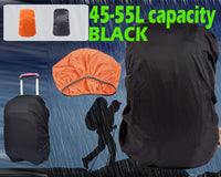 Backpack Rain Cover (45~55L)(Black)