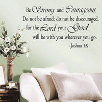 Wall Decal - Be Strong - Joshua 1:9