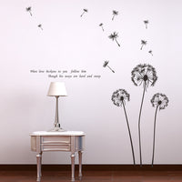 Large Wall Decals - Beautiful Dandelion Flowers