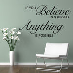 Wall Art Decal - Believe in Yourself