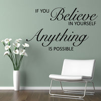 Wall Art Decal - Believe in Yourself