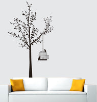 Wall Decal - Birdcage In A Tree #1