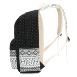 School Bag School Backpack (Bohemia Style)(Black)