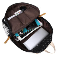 School Bag School Backpack (Bohemia Style)(Black)