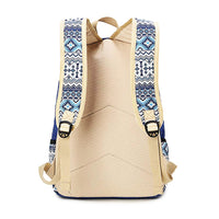 School Bag School Backpack (Bohemia Style)(Dark Blue)