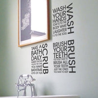Wall Decal - Brush Wash Scrub
