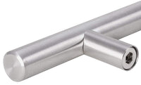 Stainless Steel Door Cabinet Handle (Silver)(10 Pack)