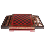 Chinese Vintage Style Wooden Chess Set (35x37cm)
