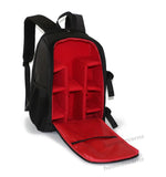 Camera Backpack Camera Bag (Black + Red)