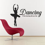 Wall Decal - Elegant Ballet Girl Dancing
