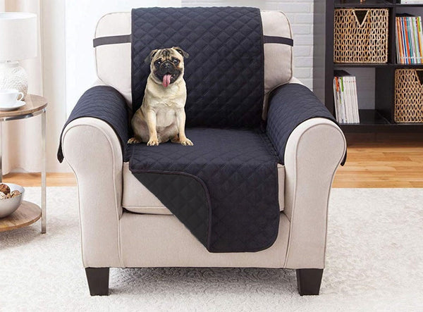 Waterproof Pet Dog Sofa Cover (Single Seater)(Black)
