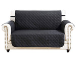 Waterproof Pet Dog Sofa Cover (Two Seater)(Black)