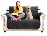 Waterproof Pet Dog Sofa Cover (Two Seater)(Black)