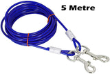 Dog Tie Out Cable Dog Steel Lead Leash (5 Metre)