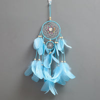 Hanging Indian Dream Catcher Wind Chime (Blue)