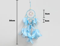Hanging Indian Dream Catcher Wind Chime (Blue)