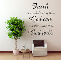 Wall Decal - Faith God