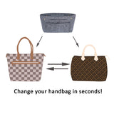 Insert Bag Organiser Handbag Purse Liner Bag (Grey)