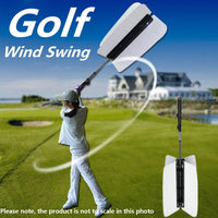 Golf Swing Training Practice Power Fan (White)