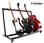 Foldable Guitar Stand Rack 9 Holder