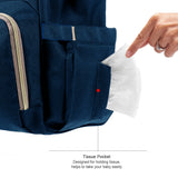 Nappy Bag Mummy Bag Backpack (Dark Blue)