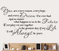 Wall Decal - I Will Always Be Yours