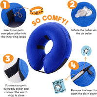 Protective Inflatable Collar for Dogs and Cats - Large