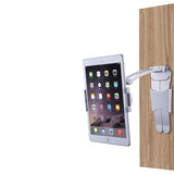 Kitchen Desktop Wall Mount Tablet Stand Holder (Silver)