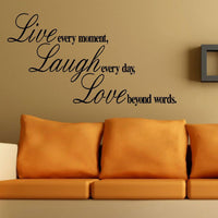 Wall Decal - Live Laugh Love