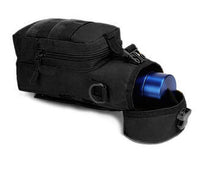 MOLLE Compatible Water Bottle Bag Pouch (Black)