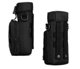 MOLLE Compatible Water Bottle Bag Pouch (Black)