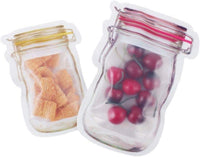 Mason Jar Zip Lock Food Storage Bags 20PC
