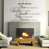 Wall Decal Bible - May This Home Be Blessed