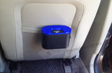 Car Trash Rubbish Bin Litter Container (Blue)