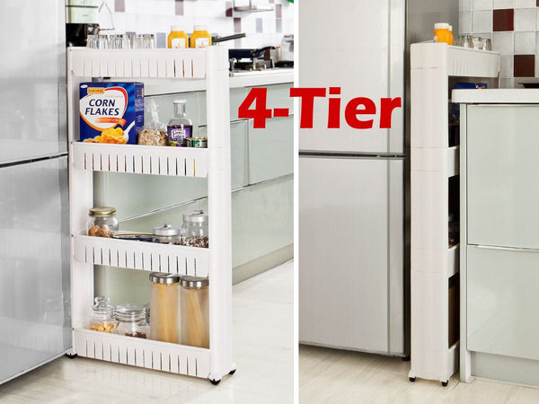 4-Tier Slim Organiser Rack Storage Shelf