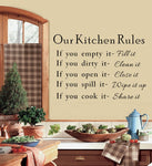 Wall Decal - Our Kitchen Rules