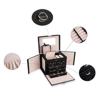 Professional Large Jewellery Box Display Case (Five Layer)(Black)