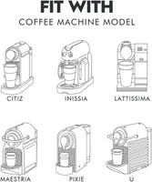 6pcs Reusable Refillable Coffee Capsule Pod for Nespresso